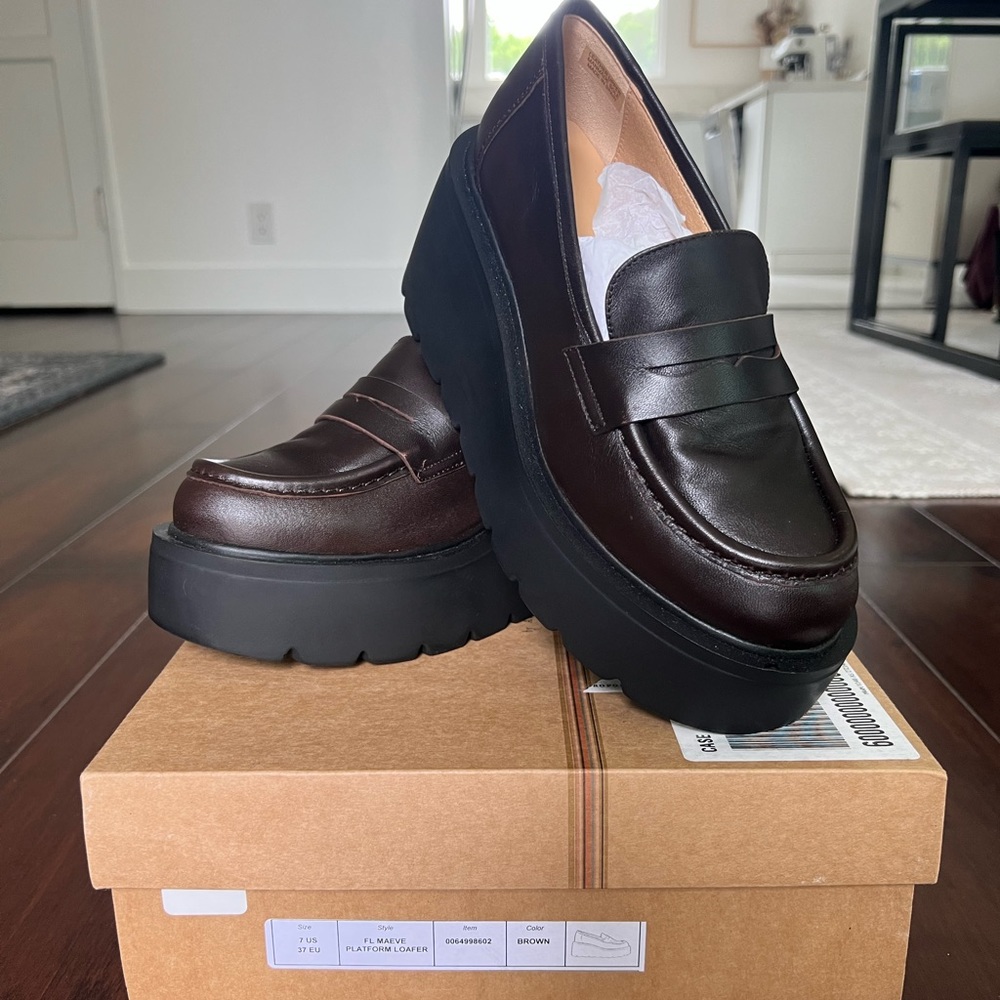 Maeve by Anthropologie platform loafers